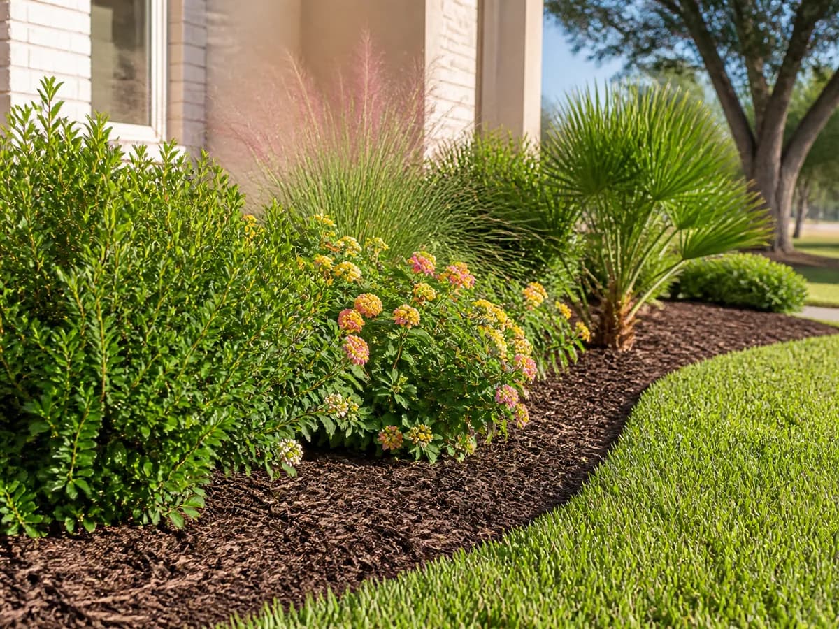 Illustrative beds and borders scene