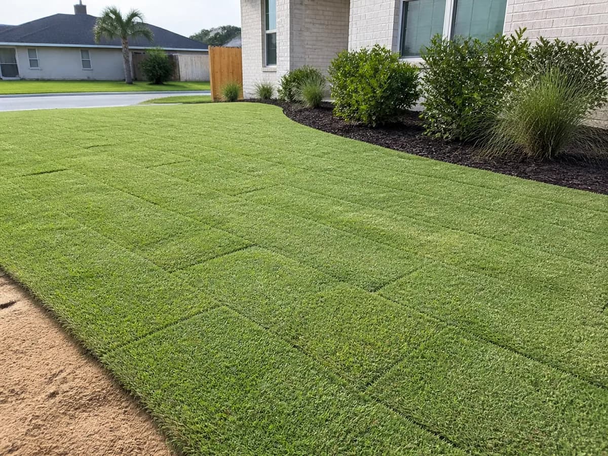 Illustrative new lawn areas scene