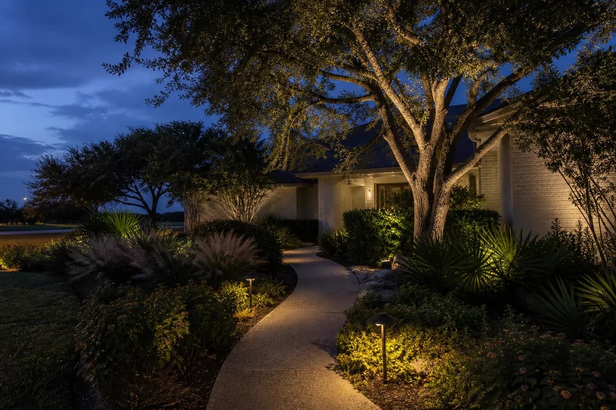 Illustrative view for Outdoor Landscape Lighting