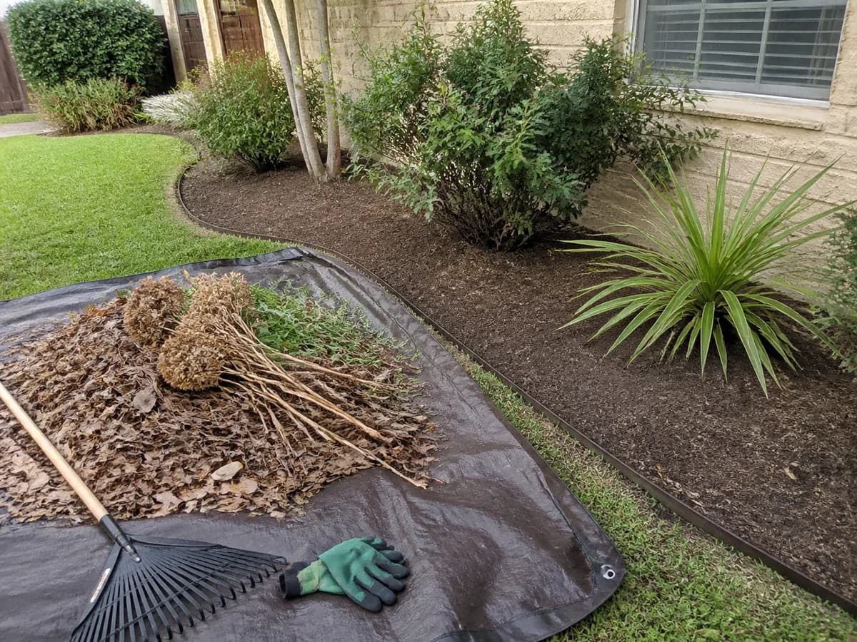 Illustrative landscape debris scene