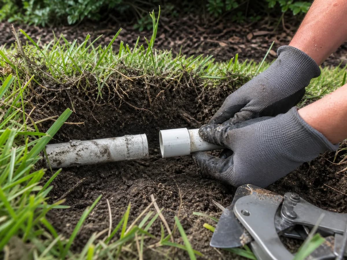 Illustrative pipe repair scene