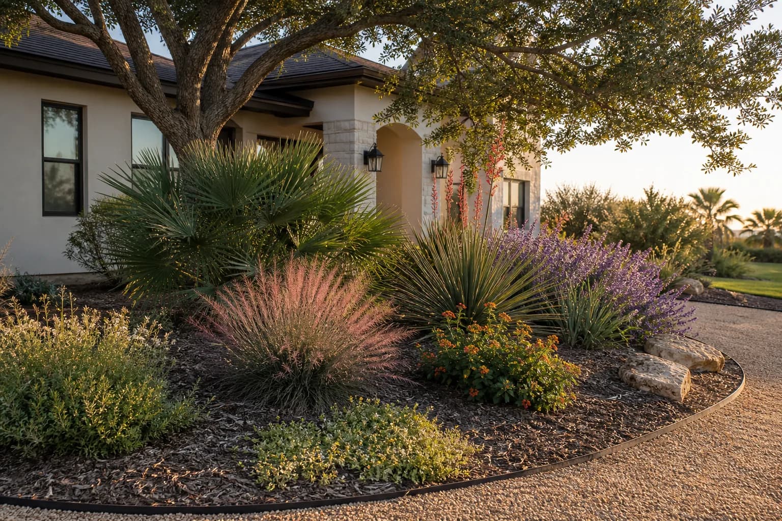 Illustrative view for Xeriscaping & Drought-Tolerant Landscaping